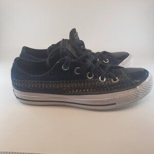 Chuck Taylor All Star Low, Black Dobby Weave, Men 3.5, Women 5.5